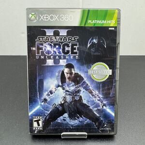 Star Wars The Force Unleashed II 2 Platinum Hits Xbox 360 CIB Tested Working